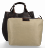 Kožené kabelka shopper bag Vittoria Gotti čokoládová VG804